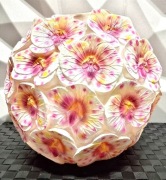 Lampa kula kwiaty orchidee duża