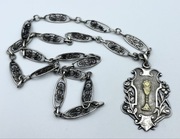 Srebrny medalion z XIX w.