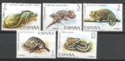 Hiszpania 1974 Mi 2087-2091 gady i płazy**czyste