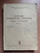 Historia Literatury Polskiej Okresu Romantyzmu
