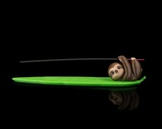 Podstawka pod Kadzidełka "Slow Burn" - Leniwiec na Liściu