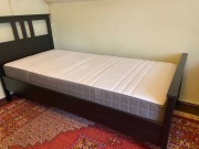 Łóżko pojedyncze IKEA HEMNES + materac Hovag (90x2