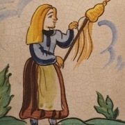 Obraz, ceramika, folk, Hiszpania