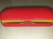 Elegancki Pokrowiec Etui na okulary czerwone Timak