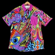 Koszula Aurivella multikolor wzór artystyczny M nowa