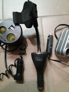 Ładowarka 4x samochodowa uchwyt do telefonu zestaw