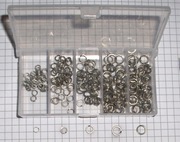 Kółka łącznikowe nierdzewne kute profilowane miks rozmiarów 250szt
