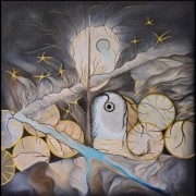 Obraz olejny o wymiarach 100x100 