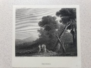 oryginalna grafika "Żołnierze i rolnicy"