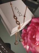 Celebrytka Apart złoty łańcuszek naszyjnik stal chirurgiczna