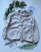 Lniana beżowa marynarka 55% lnien 45% cotton