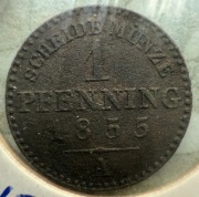 1 Pf 1855 r. 360 EINEN THALER - Fryderyk Wilhelm IV