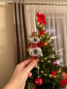 Piękny stary szpic na choinkę PRL