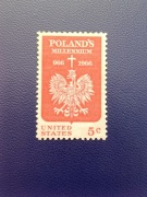 Poland's Millennium 966 - 1966 Znaczek pocztowy USA 