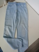 Denim Co. wciągane spodnie z wąskimi nogawkami i stretchem r M pas 70-80cm