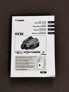 Instrukcja do kamery Canon HV30