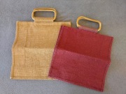 Torby Vintage PRL. Juta i Bambus. Nieużywane.
