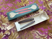 PRL Stary komplet łyżek do sałatek Chemiczna Spółdzielnia Pracy Zgoda