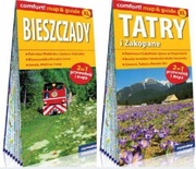Bieszczady + Tatry i Zakopane. Mapa laminowana 2w1