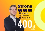 STRONA INTERNETOWA WWW ONE-PAGE + HOSTING i DOMENA