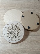 Unikalna Drewniana podkładka pod kubki filiżanki szklanki