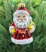 Bombka Choinkowa Szklana Mikołaj mini 64MIK Prezent ! Okazja !