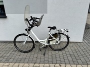 Damski rower Gazelle z fotelikiem dla dziecka 