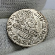 trojak koronny Zygmunt III Waza 1624 - piękny, połyskowy, rzadszy (R1)