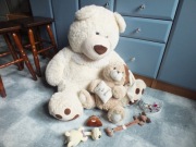 zestaw 6szt. maskotki wielki Miś 65cm SMYK pluszaki Misiek niedźwiadek NOWE