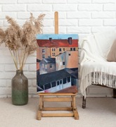 Obraz malarski Modern Art Miasto Melancholia 50x70 wystrój