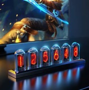 RGB Zegar Nixie Tube LED z Podświetleniem IPS, DIY Analogowo-Cyfrowy