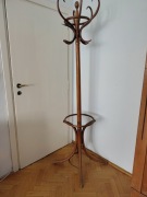 Wieszak stojący vintage drewno gięte w typie Thonet