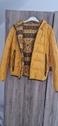 Kurtka obustronna zolta i wzory 
