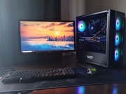 Komputer z 8 GB kartą graficzną, nowym dyskiem i Windowsem