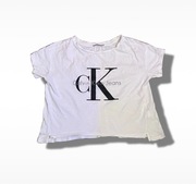 biały t-shirt koszulka calvin klein