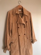 Sztusowy płaszczyk vintage z ozdobnymi guzikami i 