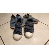 3 pary trampki tenisówki sneakersy obuwie sportowe dziecięce 27 Denim