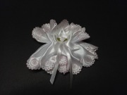 Sukienka falbanka koronka ubranko ozdoba na świecę gromnicę