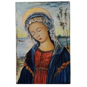 Ręcznie wykonana ikona – Madonna renesansowa w stylu Botticellego