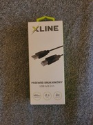 Przewód Drukarkowy XLINE - Komplet, Kabel USB, Drukarka, 3 metry
