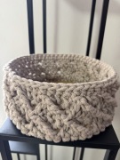 Koszyk - piaskowy - bawełniany 