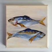 Obraz akrylowy, Śledzie 20/20cm, mini obraz