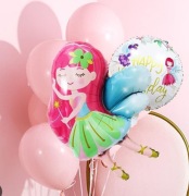 Zestaw balonów urodzinowych wróżka motyl gwiazdka roczek