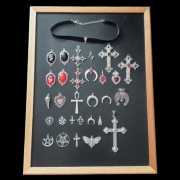 Sama wybierz wisiorek! Aksamitny czarny choker  - do wyboru zawieszka :)