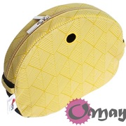 Żółte Romby organizer do Obag MOON LIGHT ML czarny musztarda wkład OMAY