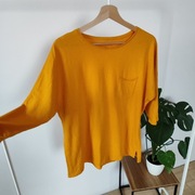 Bluzka rękaw 3/4 Carry casual L 40 musztardowa pomarańczowa