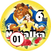 Pan Opłatek na tort - PIĘKNA I BESTIA