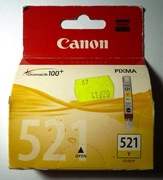 Tusz Canon 521 żółty oryginalny przeterminowany