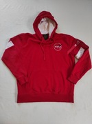 Alpha Industries Bluza Męska NASA kolor czerwony  z kapturem Kangurka  L