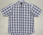 Wr) BLACK BLUE męska koszula kratka krótki rękaw Roz.XL